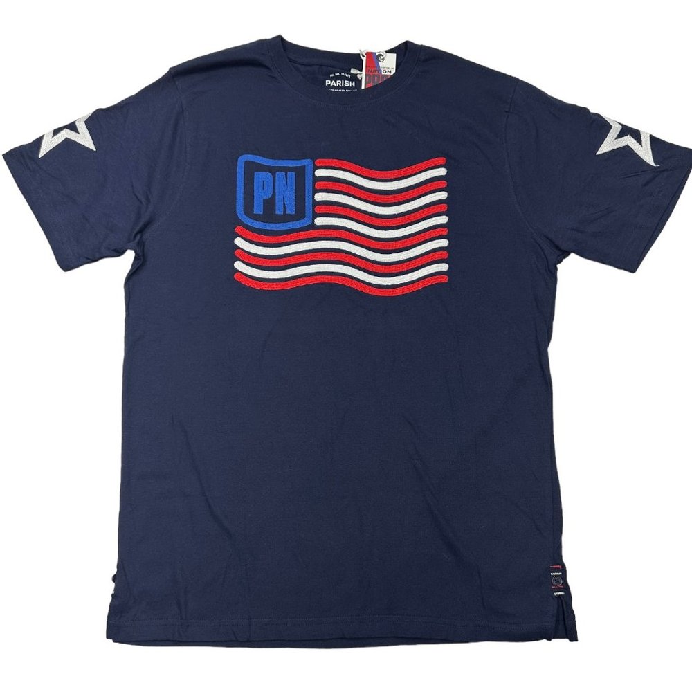 Parish Nation Embroidered Flag Tee (L)